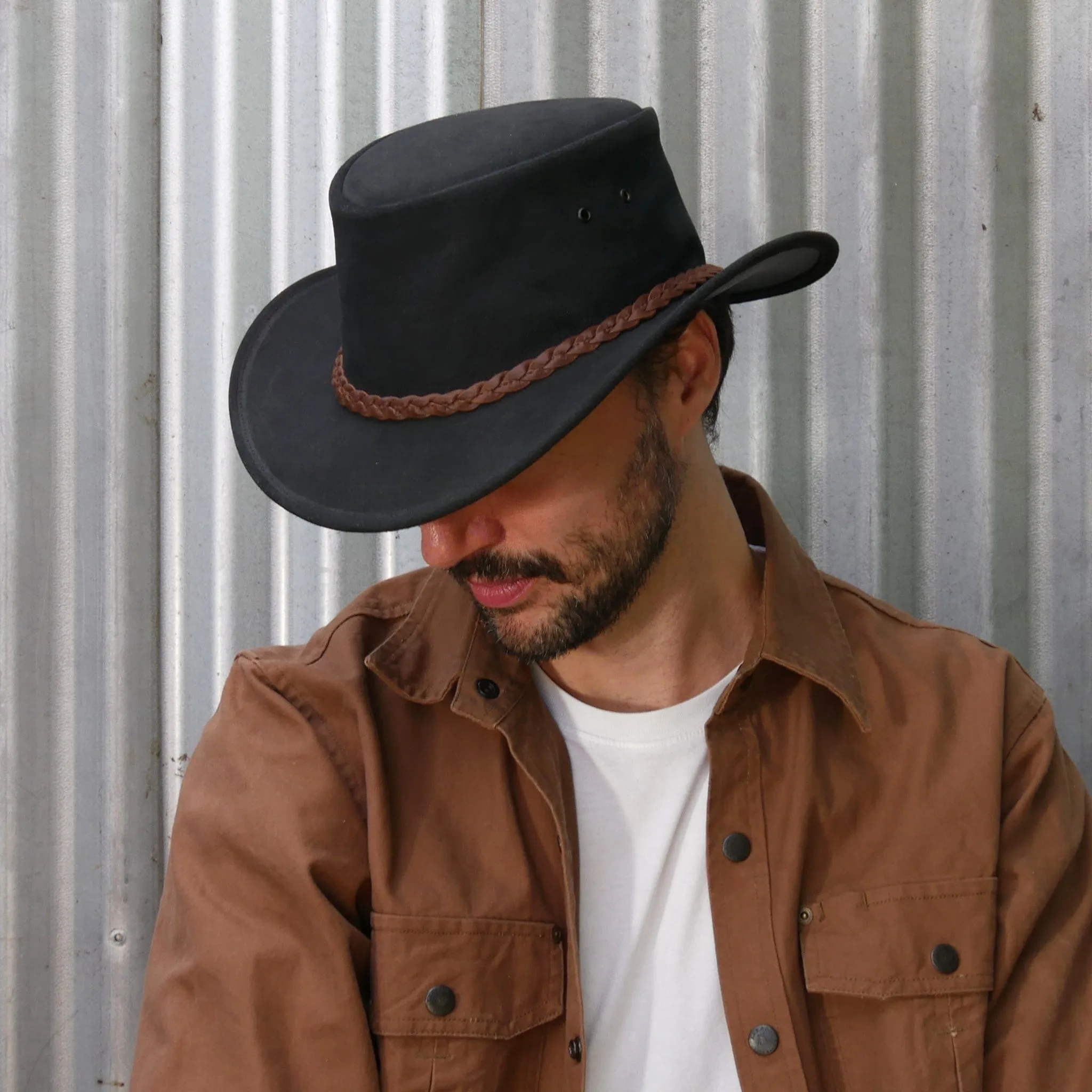 Tennyson Suede Leather Hat