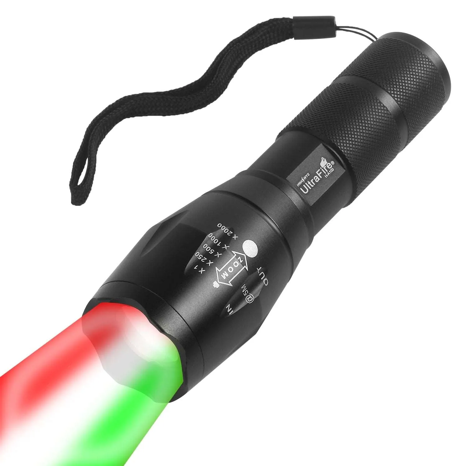 UF-3C Flashlight With Red/Green LED