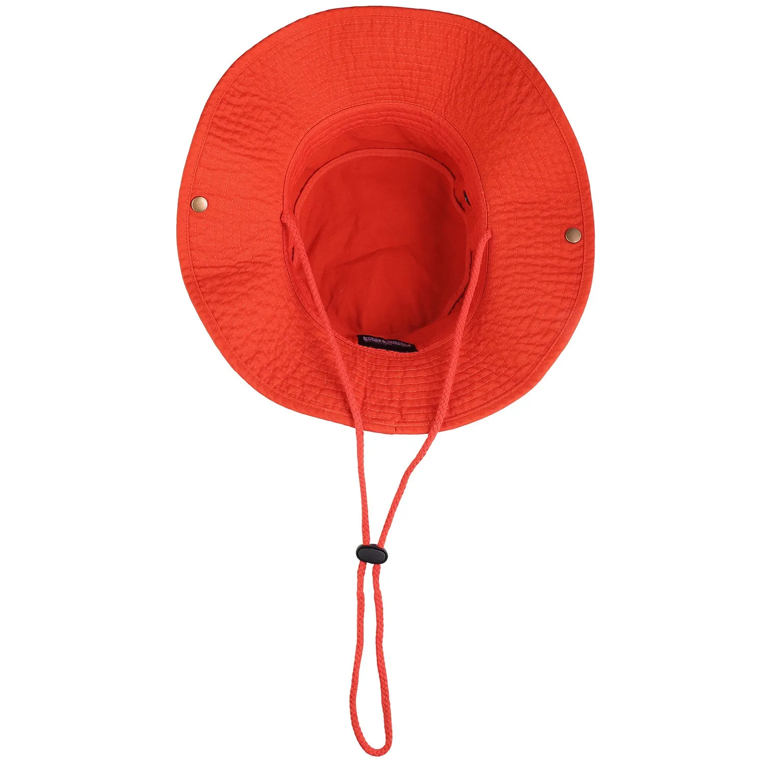 Wide Brim Boonie Hat - Orange