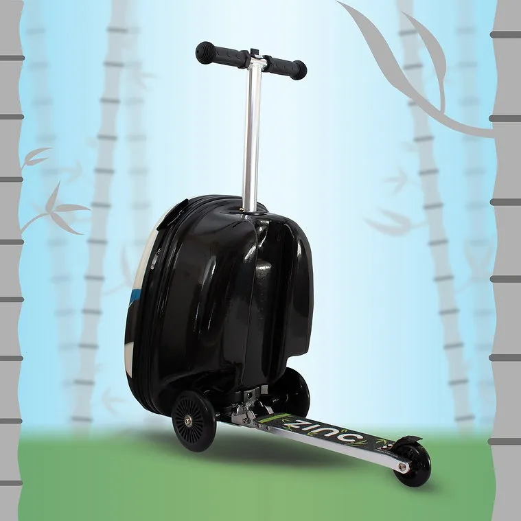 Zinc Flyte Scooter Suitcase Children's Luggage - Penni The Panda